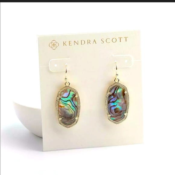 NWT Kendra Scott Dani Gold Drop in Abalone Shell๐